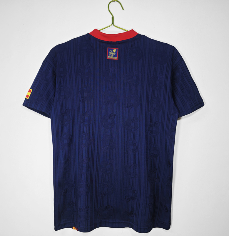 1996 away Spain retro Fan version