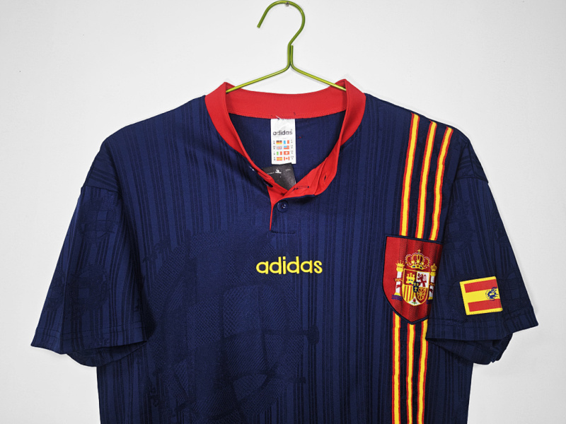 1996 away Spain retro Fan version