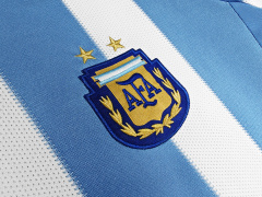 2010 home Argentina retro Fan version