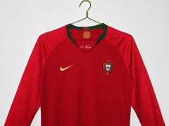 2018 home Long sleeves Portugal retro Fan version
