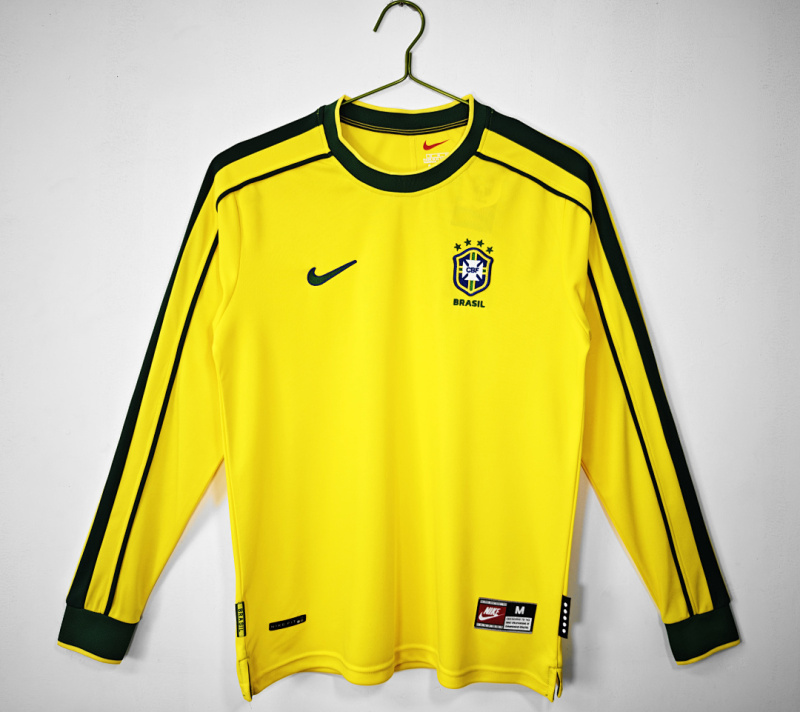 1998 home Long sleeves Brazil retro Fan version