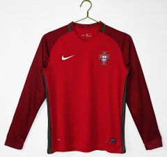 2016 home Long sleeves Portugal retro Fan version