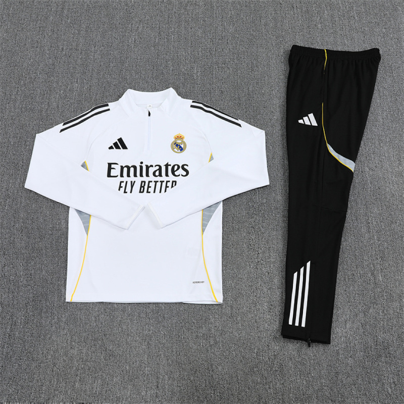 25-26 Real Madrid Half zip training suit set