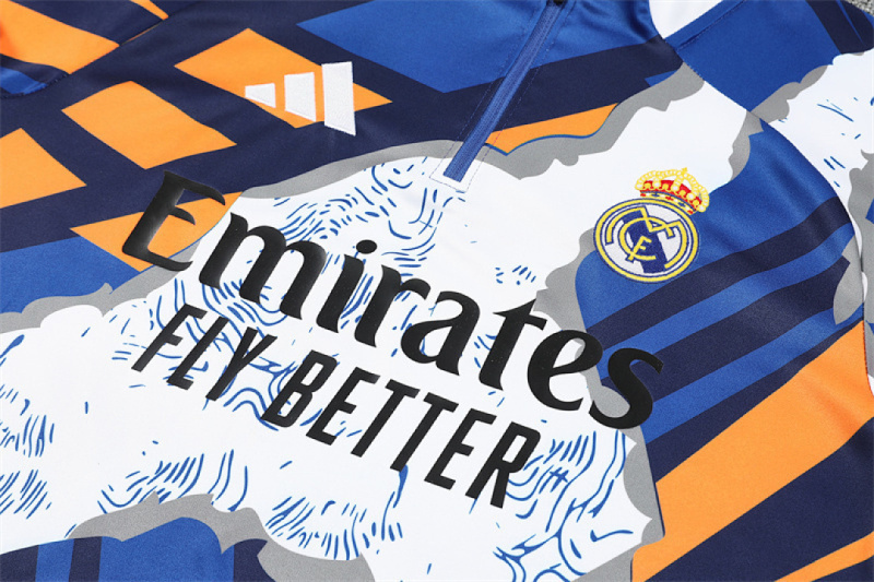 25-26 Real Madrid Half zip training suit set