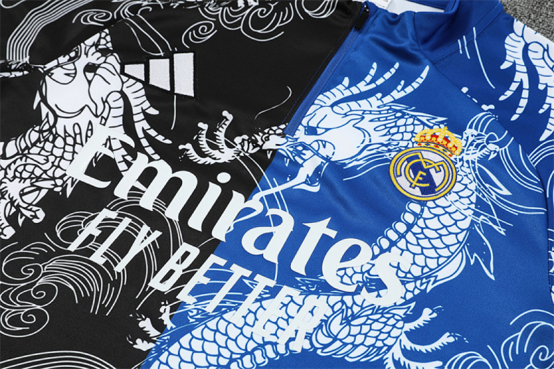 25-26 Real Madrid Half zip training suit set