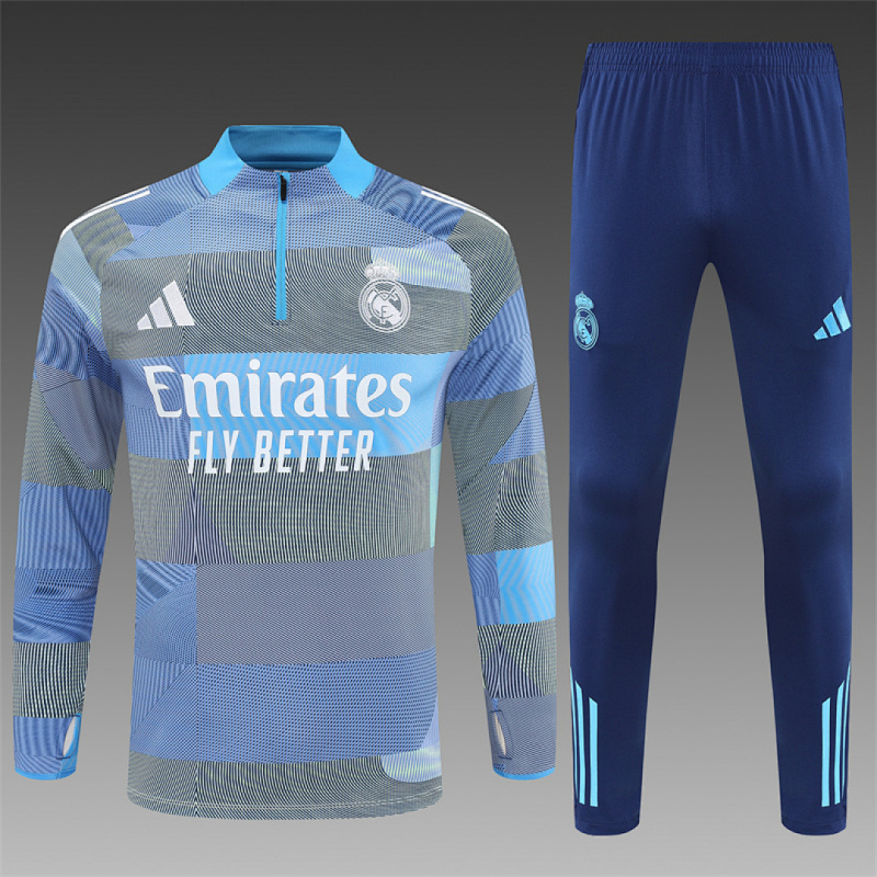 25-26 Real Madrid Half zip training suit set