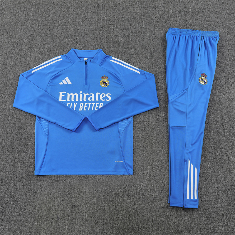 25-26 Real Madrid Half zip training suit set