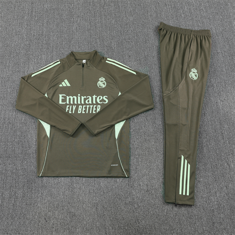 25-26 Real Madrid Half zip training suit set