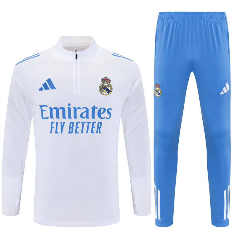 25-26 Real Madrid Half zip training suit set