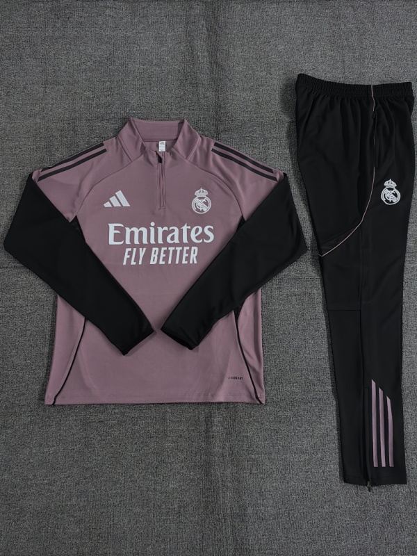 25-26 Real Madrid Half zip training suit set