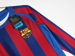 05-06 home Long sleeves Barcelona retro Fan version League