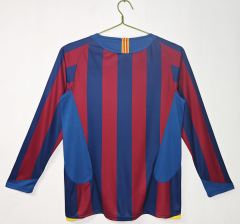 05-06 home Long sleeves Barcelona retro Fan version League