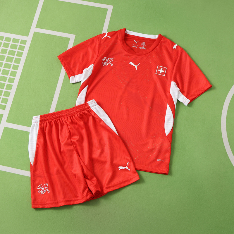 2026 FIFA World Cup Switzerland home Kids kit + free socks