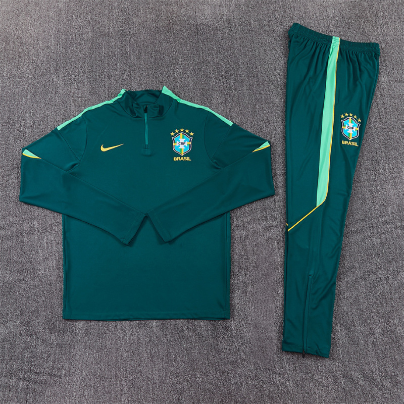 26-27 Brazil Half zip training suit set