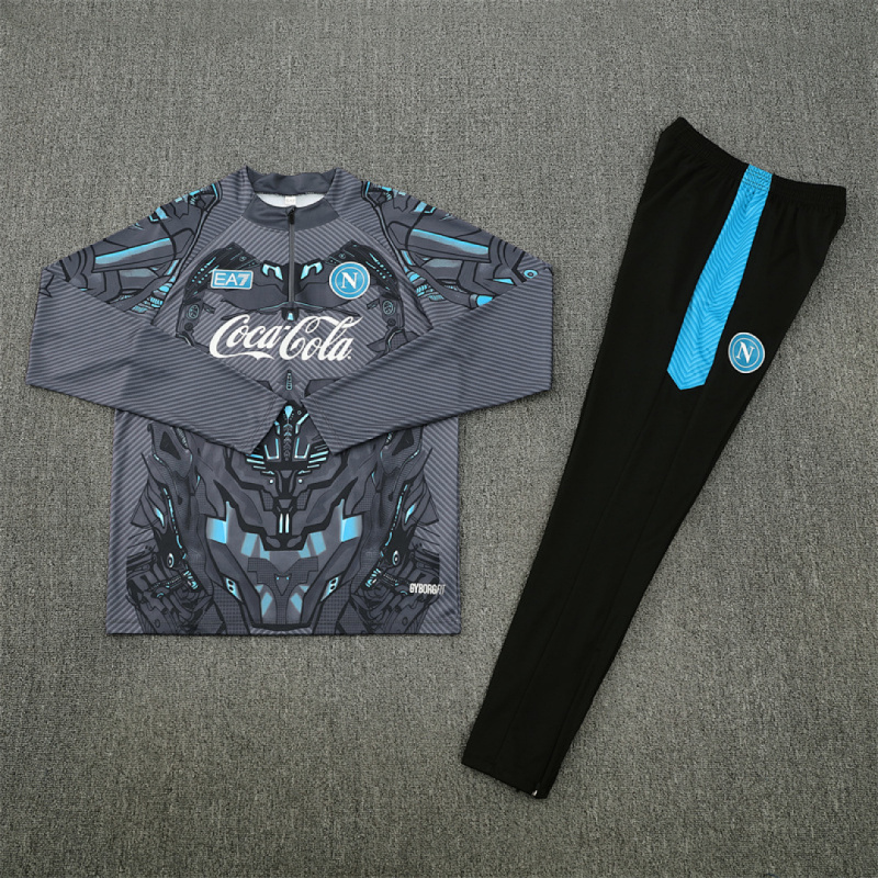 25-26 S.S.C. Napoli Half zip training suit set