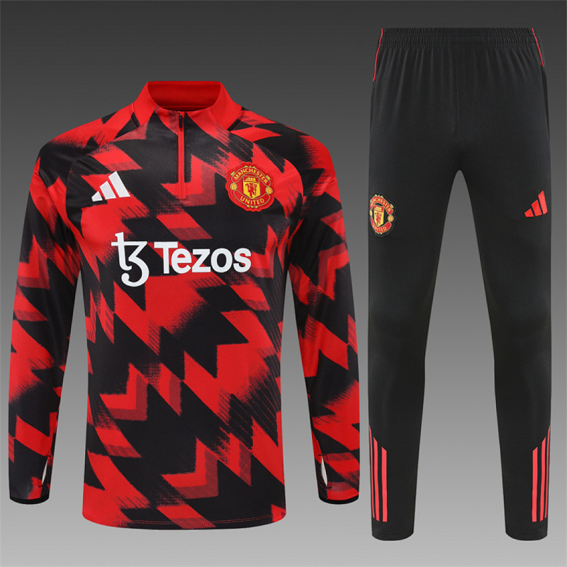 25-26 Manchester United Half zip training suit set