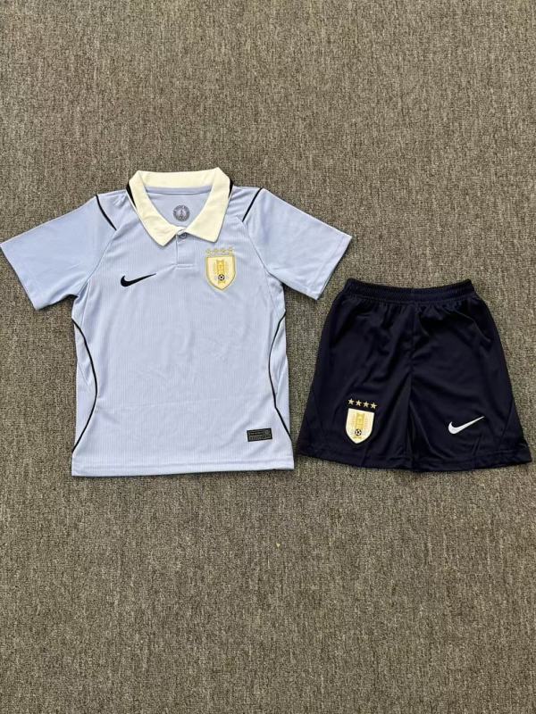 2026 FIFA World Cup Uruguay home Kids kit + free socks