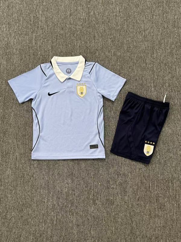 2026 FIFA World Cup Uruguay home Kids kit + free socks
