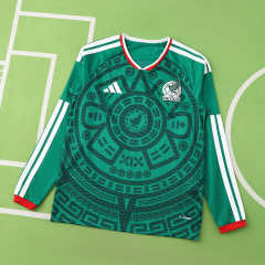 2026 FIFA World Cup Mexico home Long sleeved Fan version