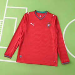 2026 FIFA World Cup Portugal home Long sleeved Fan version
