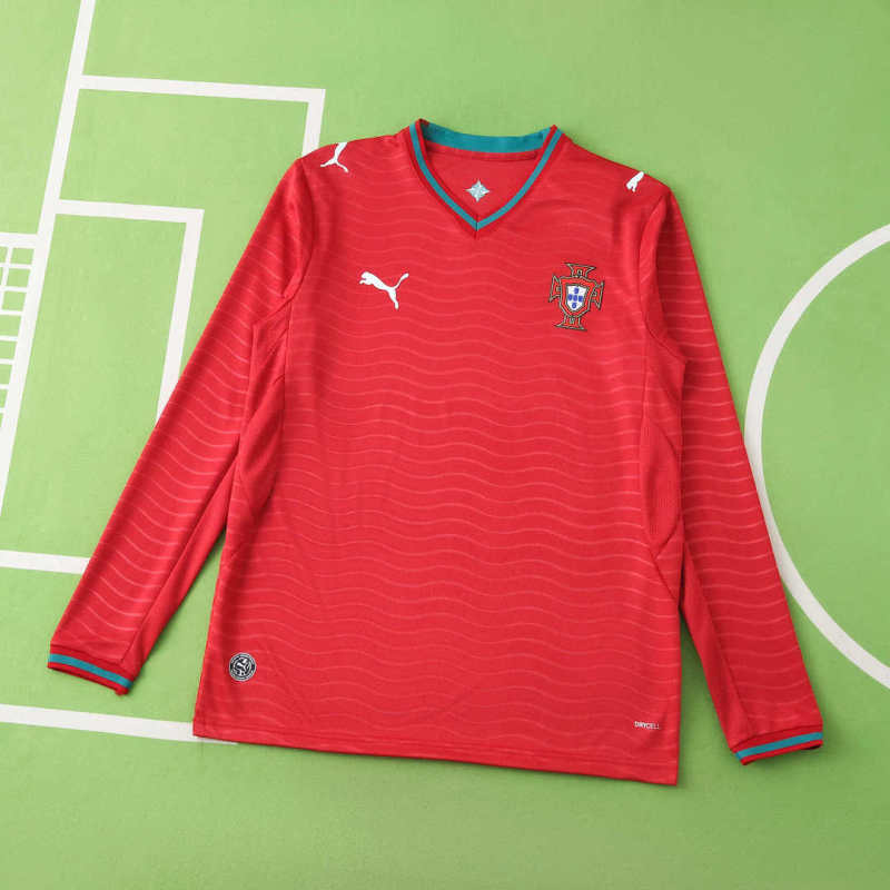 2026 FIFA World Cup Portugal home Long sleeved Fan version