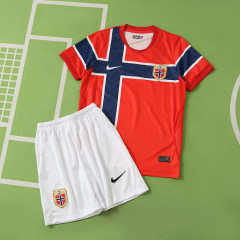 2026 FIFA World Cup Norway home Kids kit + free socks