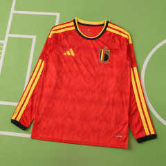 2026 FIFA World Cup Belgium home Long sleeved Fan version