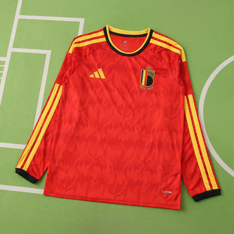 2026 FIFA World Cup Belgium home Long sleeved Fan version