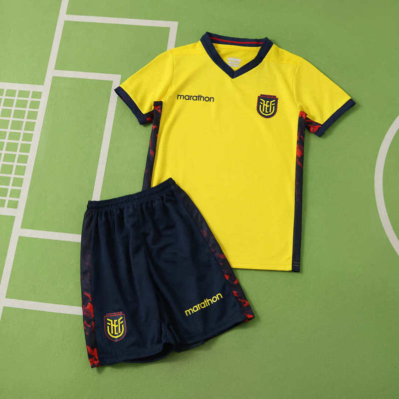 2026 FIFA World Cup Ecuador home Kids kit + free socks