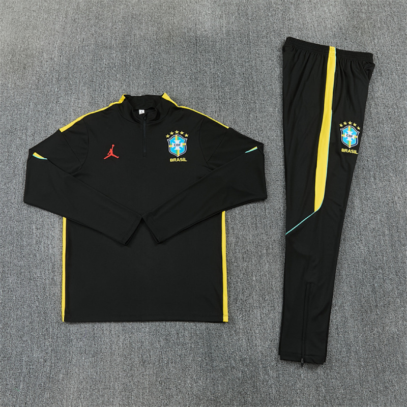 26-27 Brazil Half zip training suit set