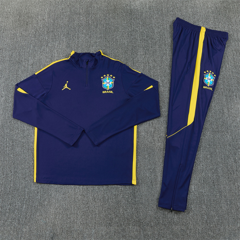 26-27 Brazil Half zip training suit set