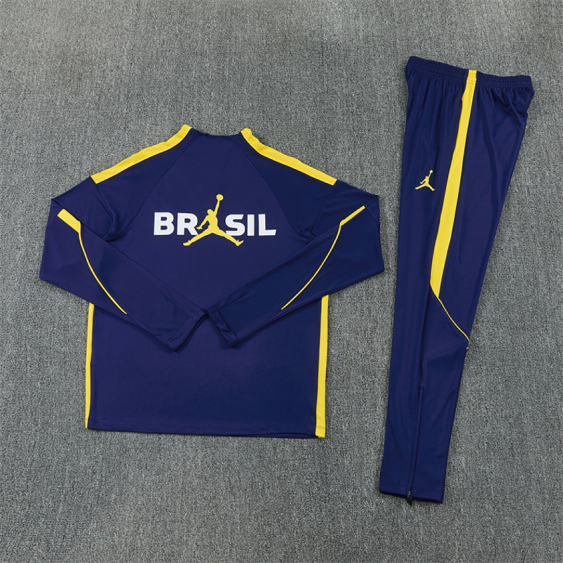 26-27 Brazil Half zip training suit set