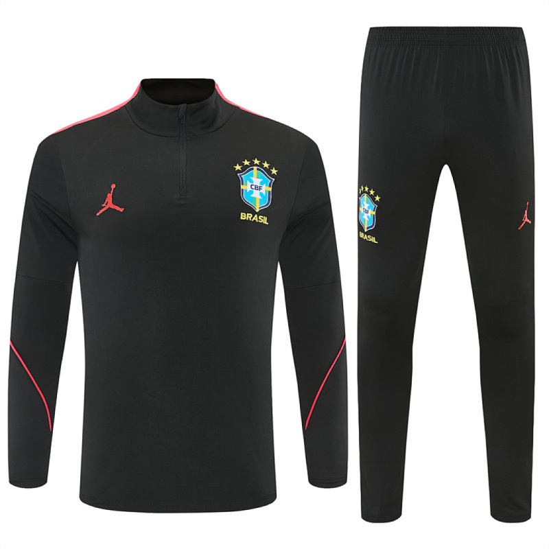 26-27 Brazil Half zip training suit set