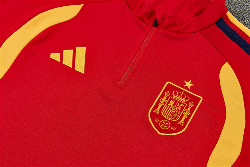 26-27 Spain Half zip training suit set