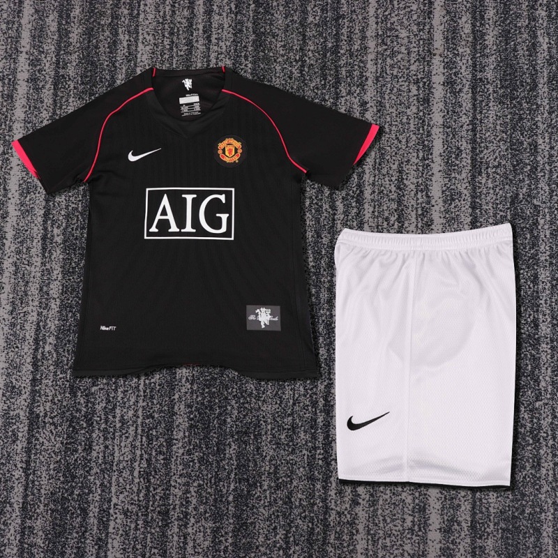 07-08 Manchester United away Kids kit