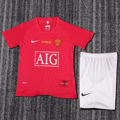 07-08 Manchester United home Kids kit