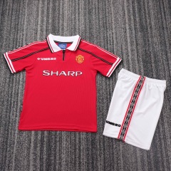 98-99 Manchester United home Kids kit