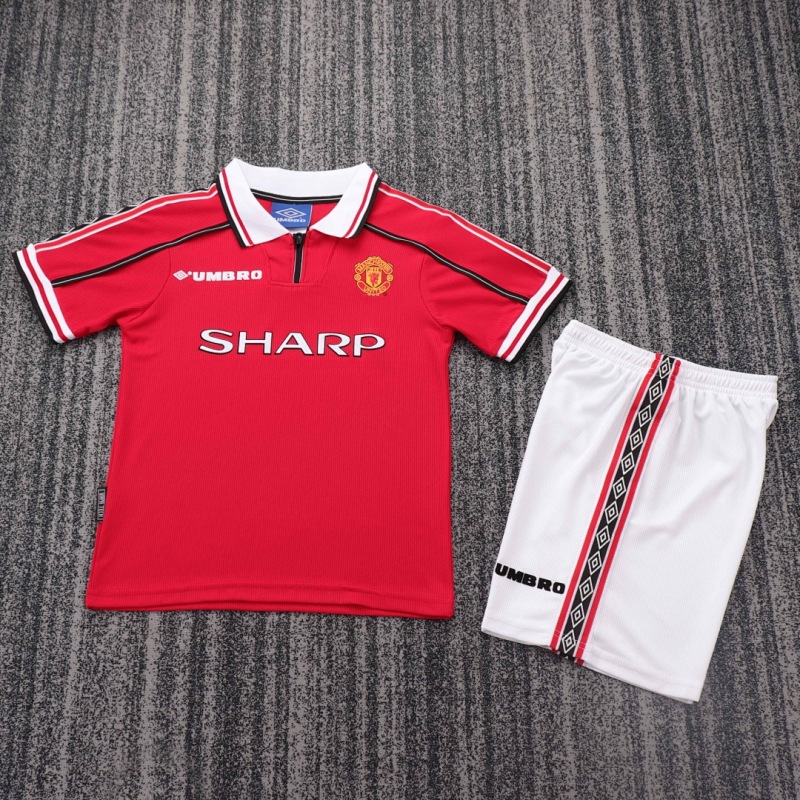 98-99 Manchester United home Kids kit