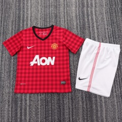 12-13 Manchester United home Kids kit