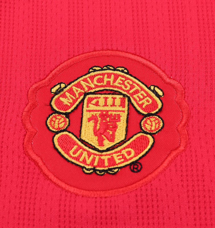07-08 Long sleeves Manchester United home Kids kit