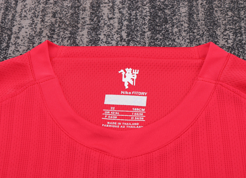 07-08 Long sleeves Manchester United home Kids kit