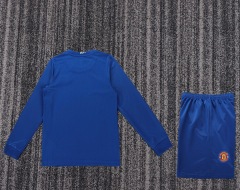 08-09 Long sleeves Manchester United third Kids kit