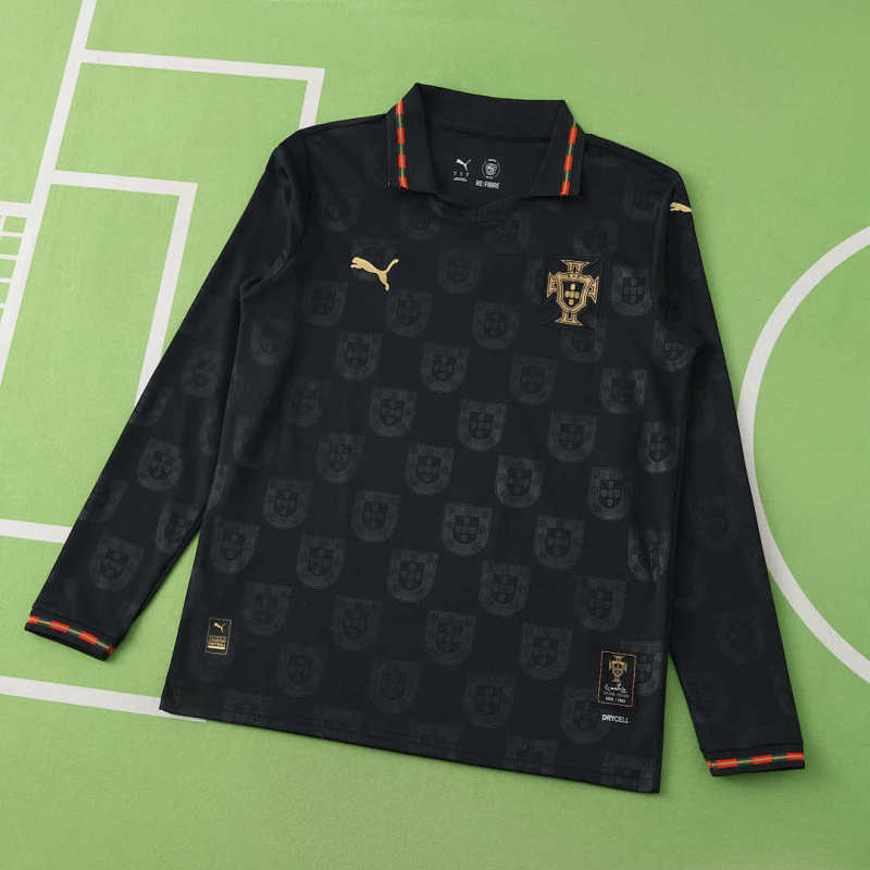 2025 Portugal Tribute to Eusebio Special Edition Long sleeved Fan version