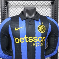 26-27 Inter Milan Long sleeves home Soccer Jerseys Player version