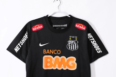 1213 season Santos FC black retro Fan version