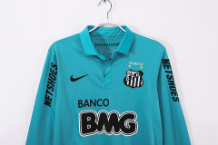 1213 season Santos FC Long sleeves third retro Fan version