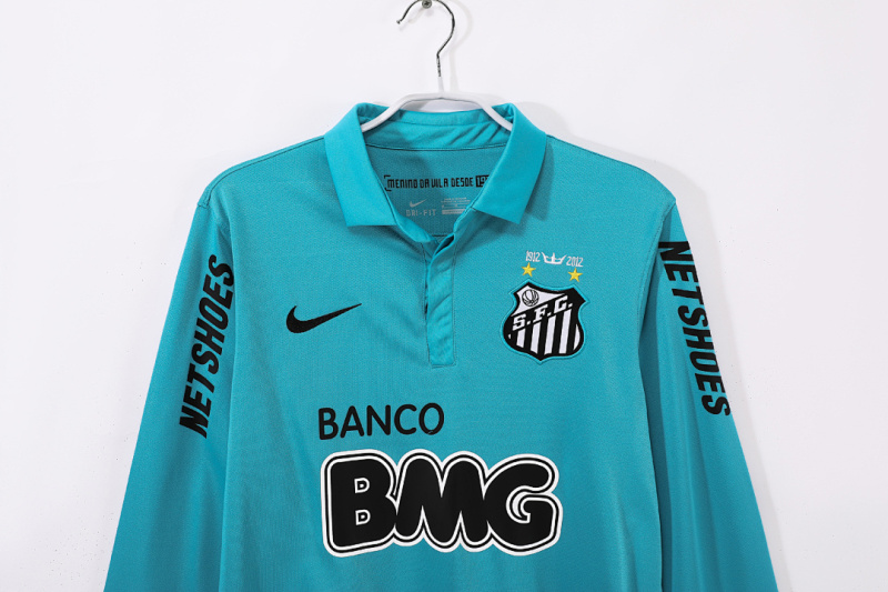 1213 season Santos FC Long sleeves third retro Fan version