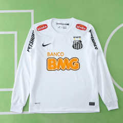 1213 season Santos FC Long sleeves home retro Fan version