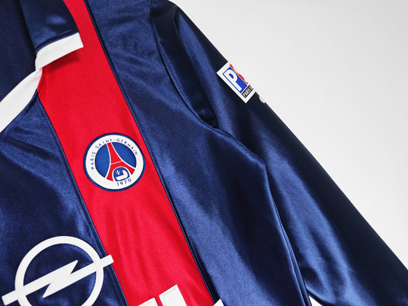 0102 Long sleeves season Paris Saint-Germain F.C. home retro Fan version