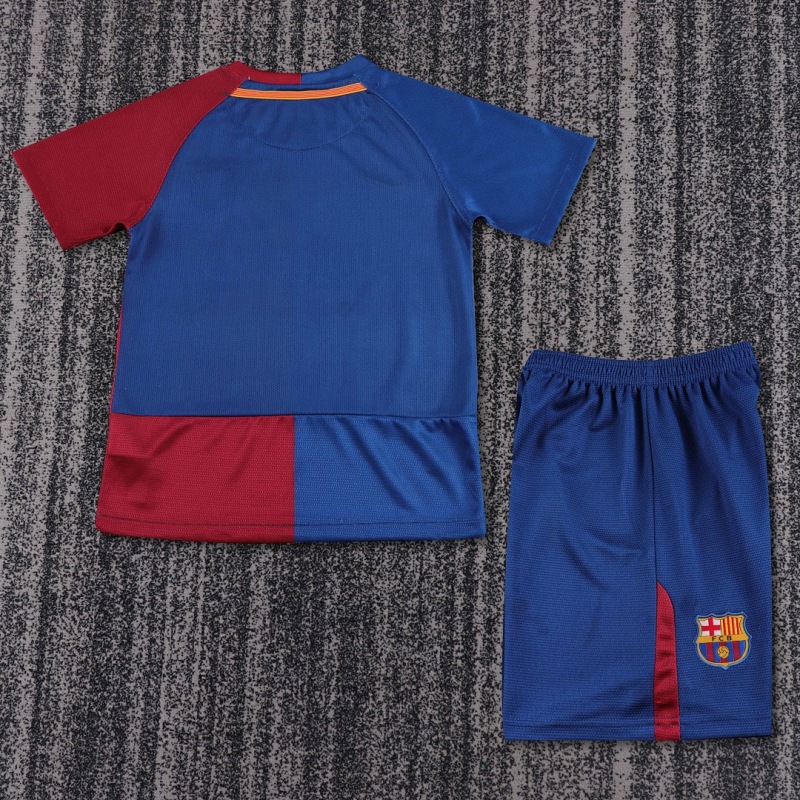0809 Barcelona home Kids Retro kit
